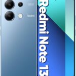 Xiaomi Redmi Note 13 em destaque com ícones de prós e contras, análise completa antes de comprar o celular.