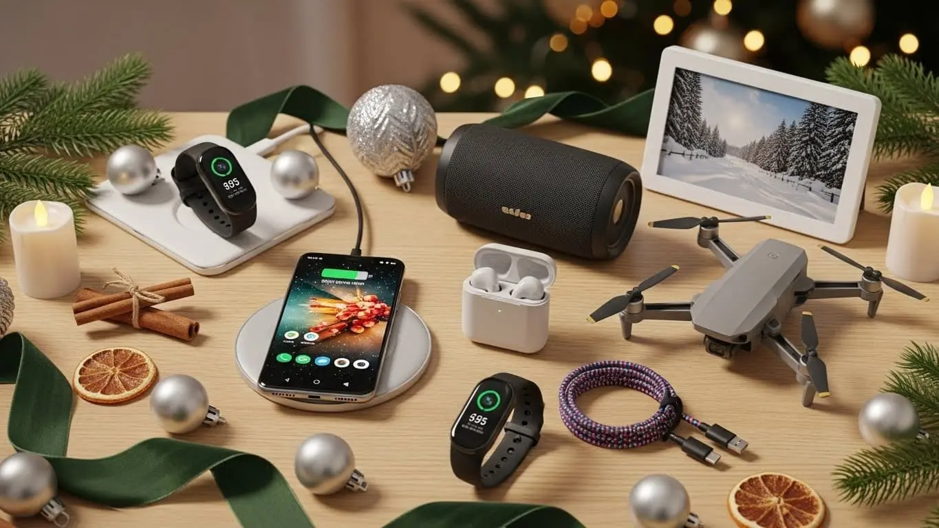 10 ideias de presentes de Natal tech em 2025, criativos e com preço máximo de R$500, incluindo fones e gadgets.